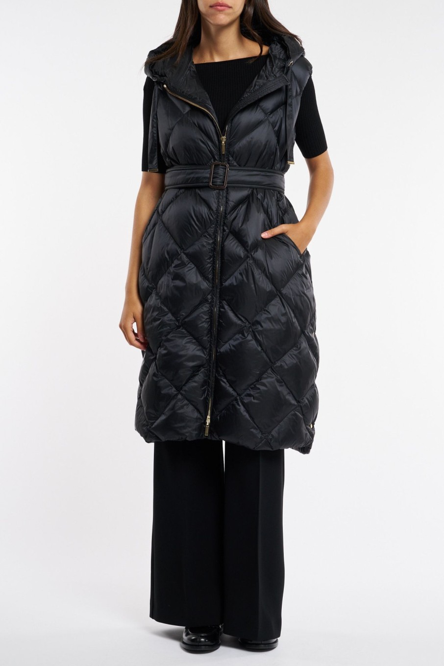 Donna maxmara Giubbotti | Gilet Nero Donna