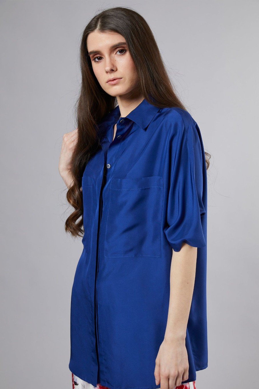 Donna semi-couture Camicie | Camicia Gabrielle Blu Donna