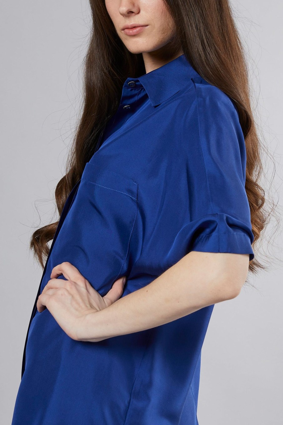 Donna semi-couture Camicie | Camicia Gabrielle Blu Donna