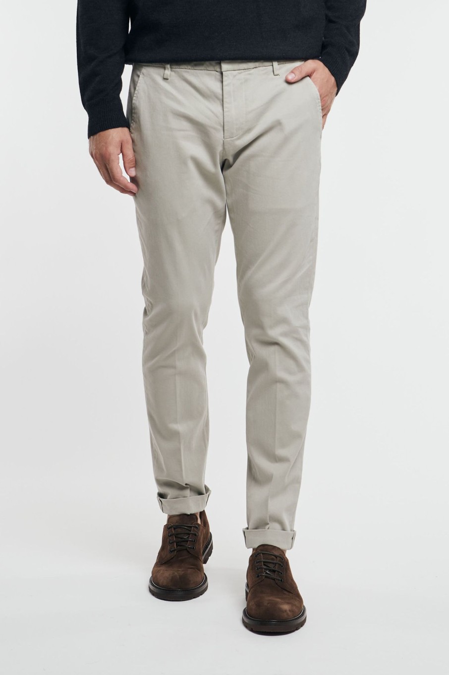 Uomo dondup Pantaloni | Pantalone Gaubert Grigio Uomo