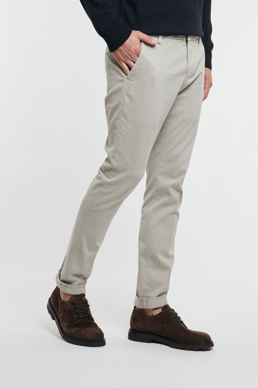 Uomo dondup Pantaloni | Pantalone Gaubert Grigio Uomo