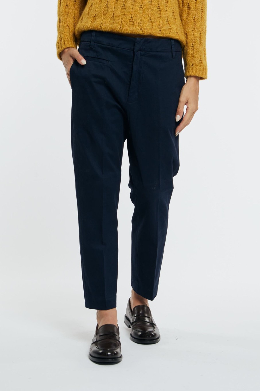 Donna dondup Pantaloni | Pantalone Gabardina Blu