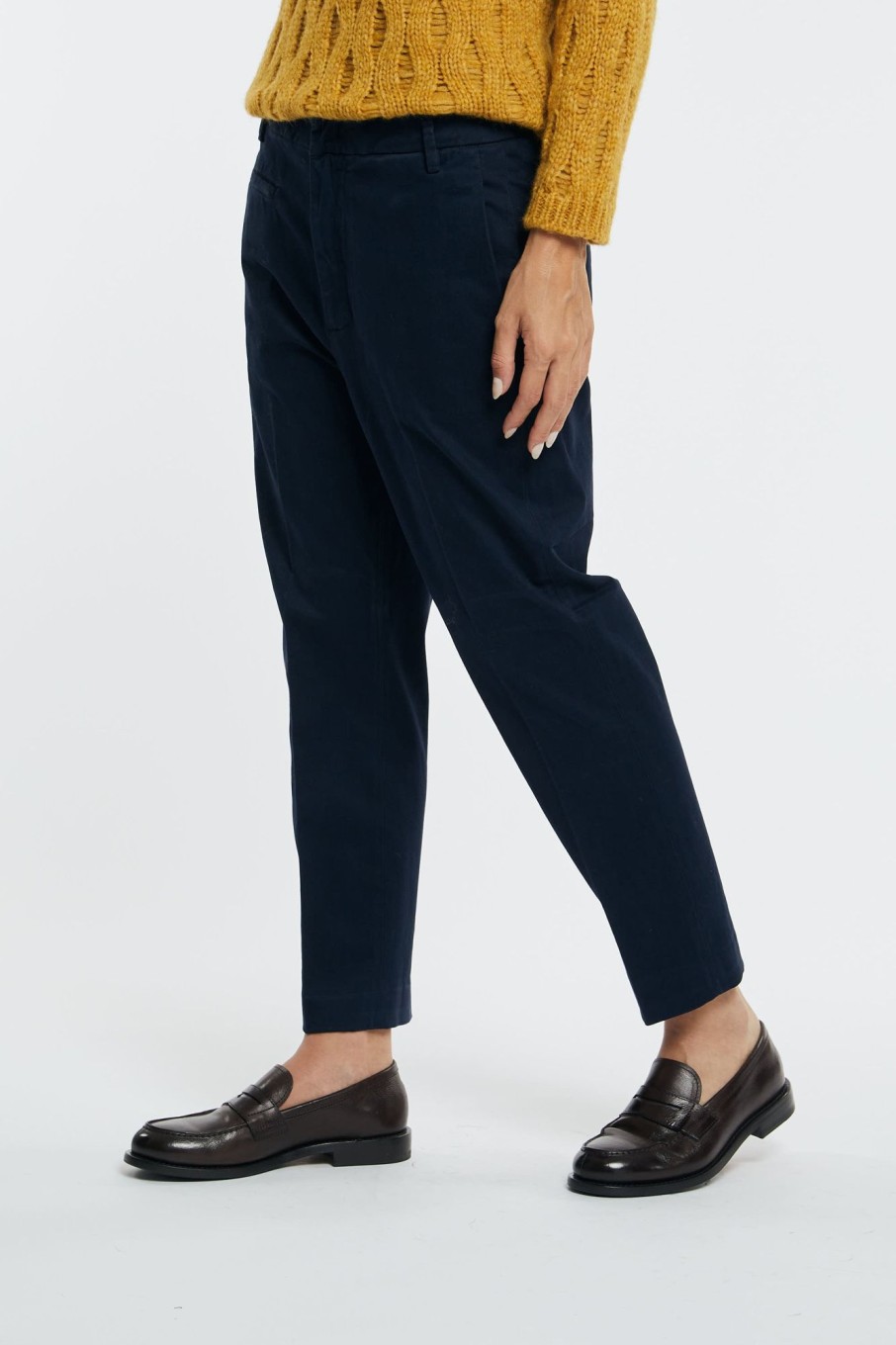 Donna dondup Pantaloni | Pantalone Gabardina Blu