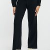 Donna mc2 saint barth Pantaloni | Pantaloni A Gamba Larga In Maglia Nero