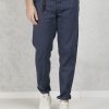 Uomo incotex denim Jeans | Jeans Cotone E Lino Blu Uomo