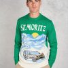 Uomo mc2 saint barth Maglie | Crewneck Sweater Verde Uomo