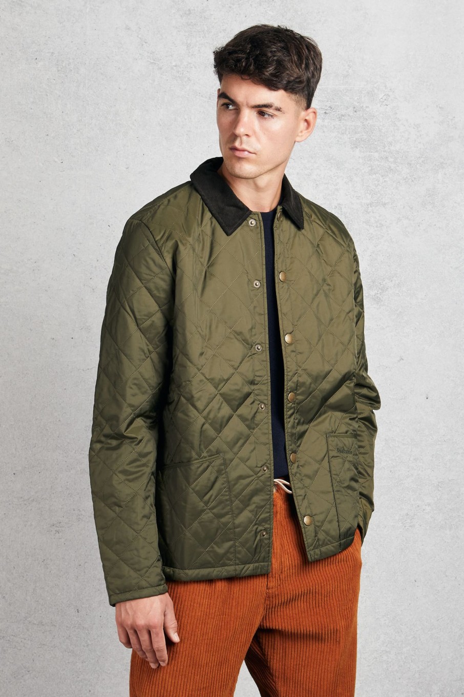 Uomo barbour Giubbotti | Giubbino Verde Uomo