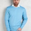 Uomo drumohr Maglie | Maglia Girocollo Azzurro Uomo