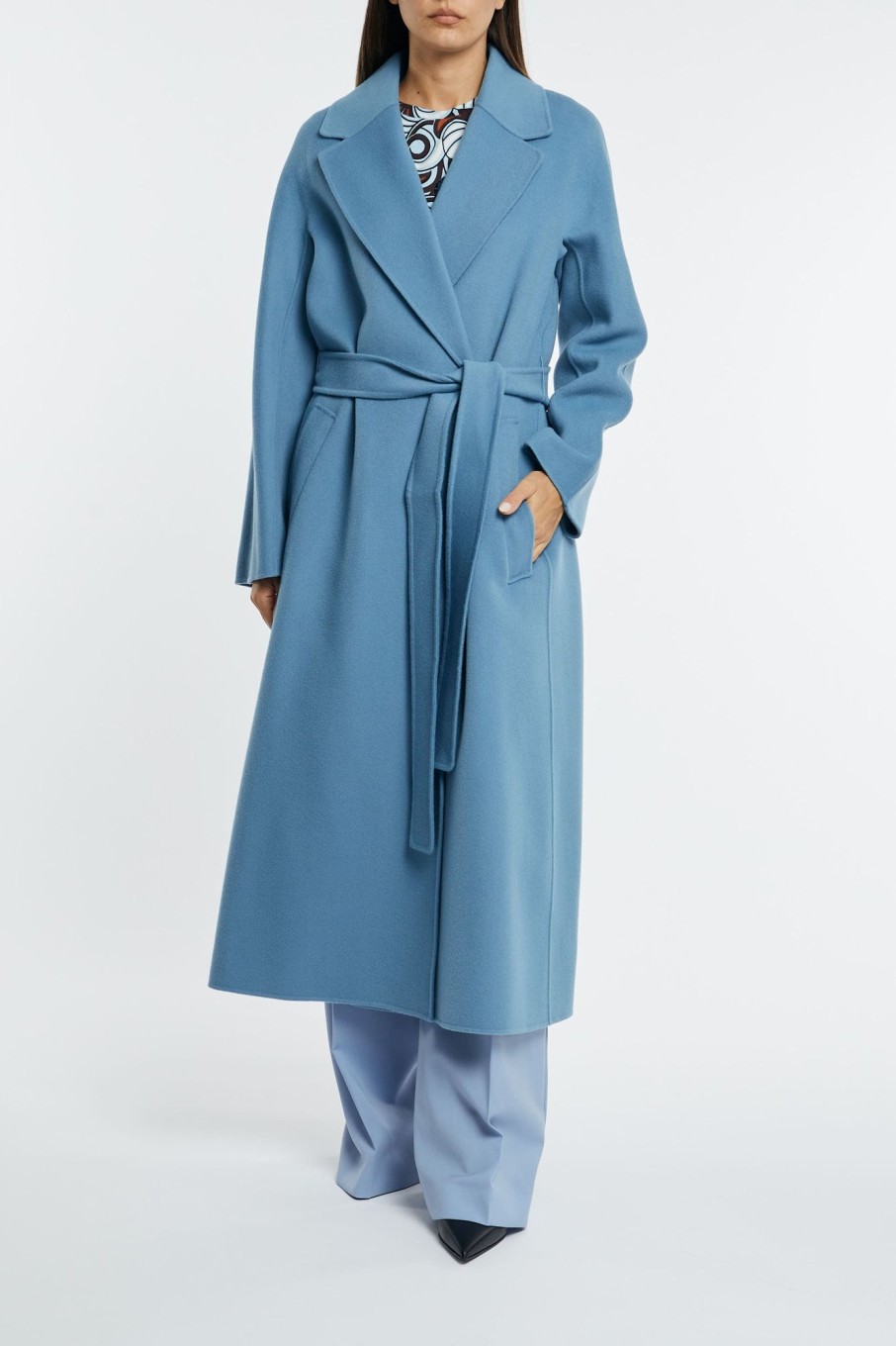 Donna maxmara Cappotti | Cappotto Azzurro Donna