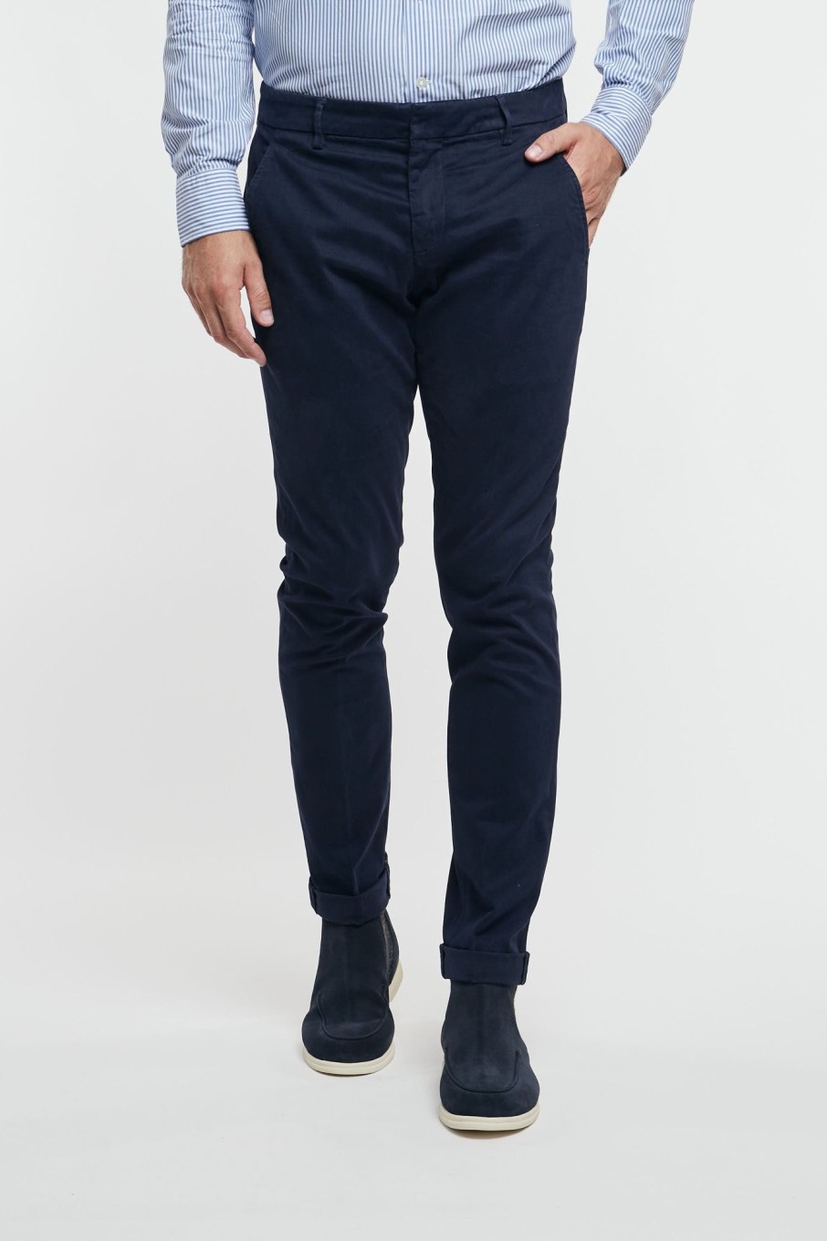 Uomo dondup Pantaloni | Pantalone Gaubert Blu Uomo