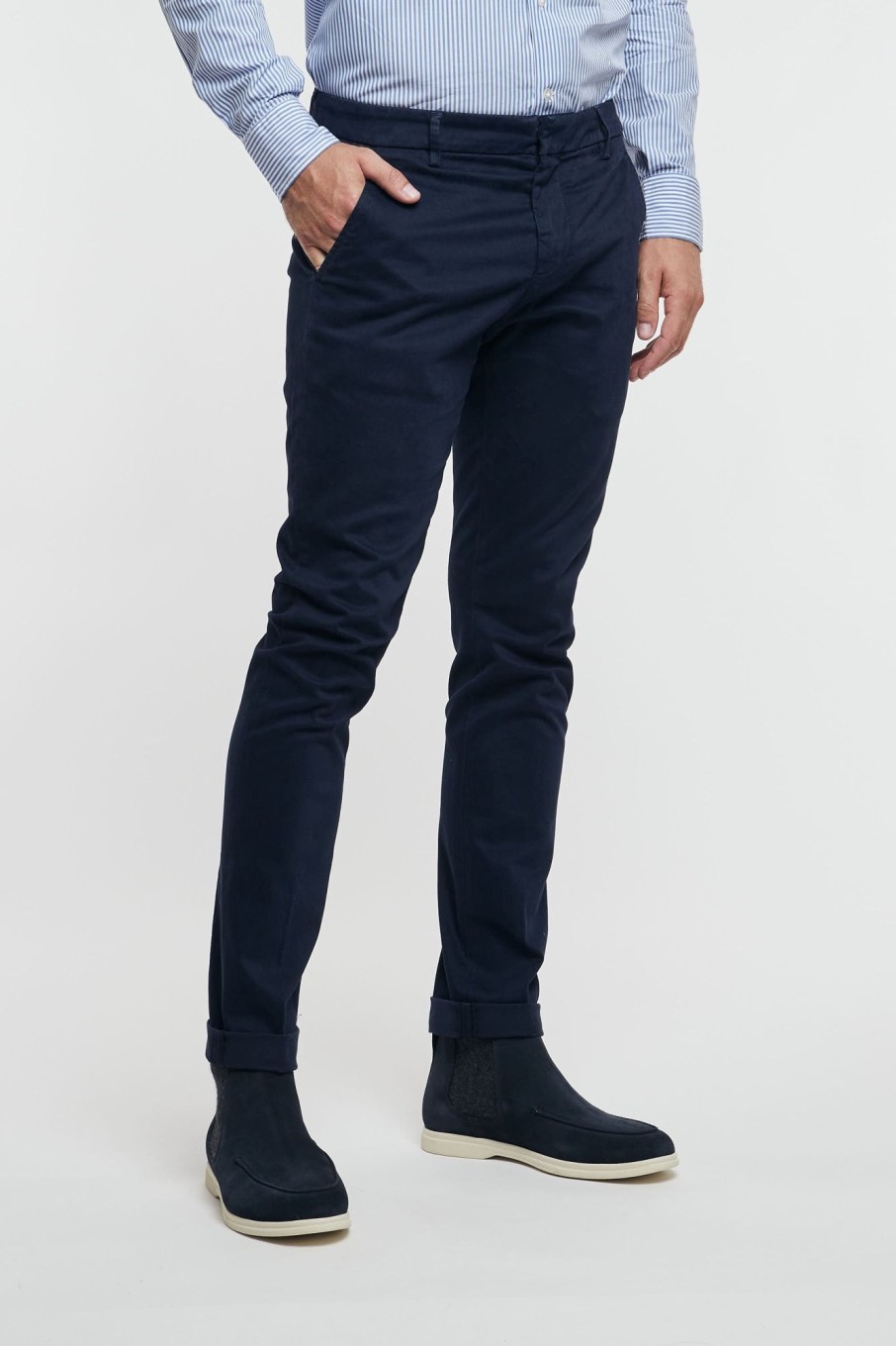 Uomo dondup Pantaloni | Pantalone Gaubert Blu Uomo