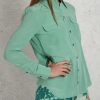 Donna equipment femme Camicie | Camicia In Seta Verde Donna