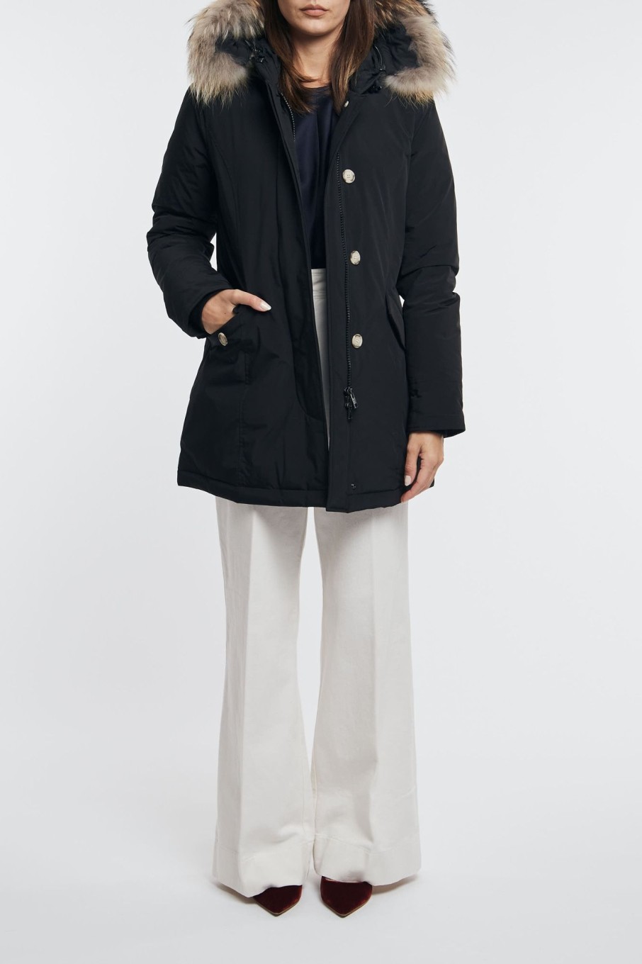 Donna woolrich Giacche | Luxury Arctic Parka Nero Donna