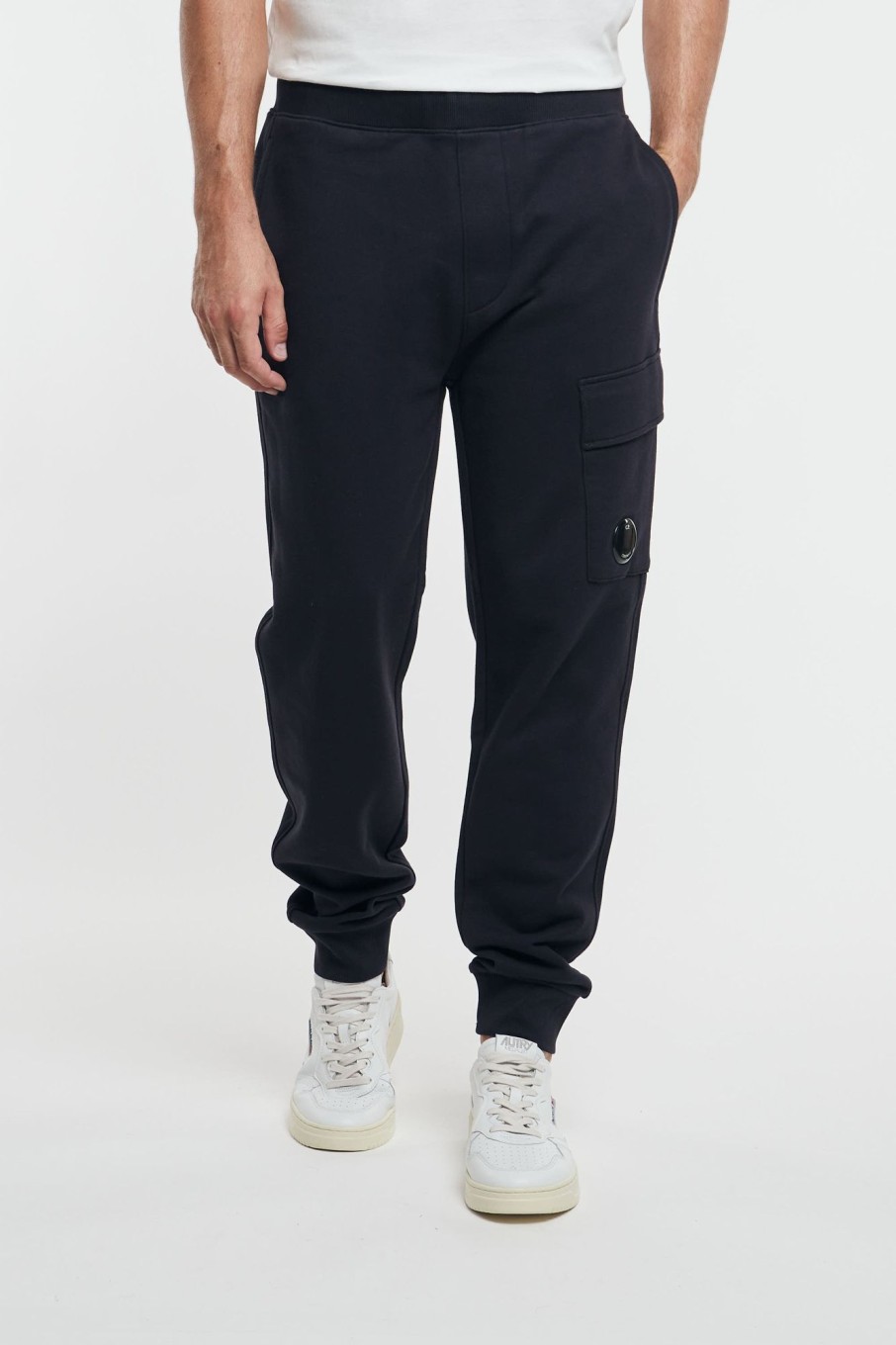 Uomo c.p. company Pantaloni | Cp Company Diagonal Raised Cargo Track Pants Blu Uomo 93001-16161