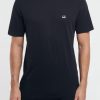 Uomo c.p. company T-Shirts | Cp Company 301 Jersey Small Logo T-Shirt Blu Uomo