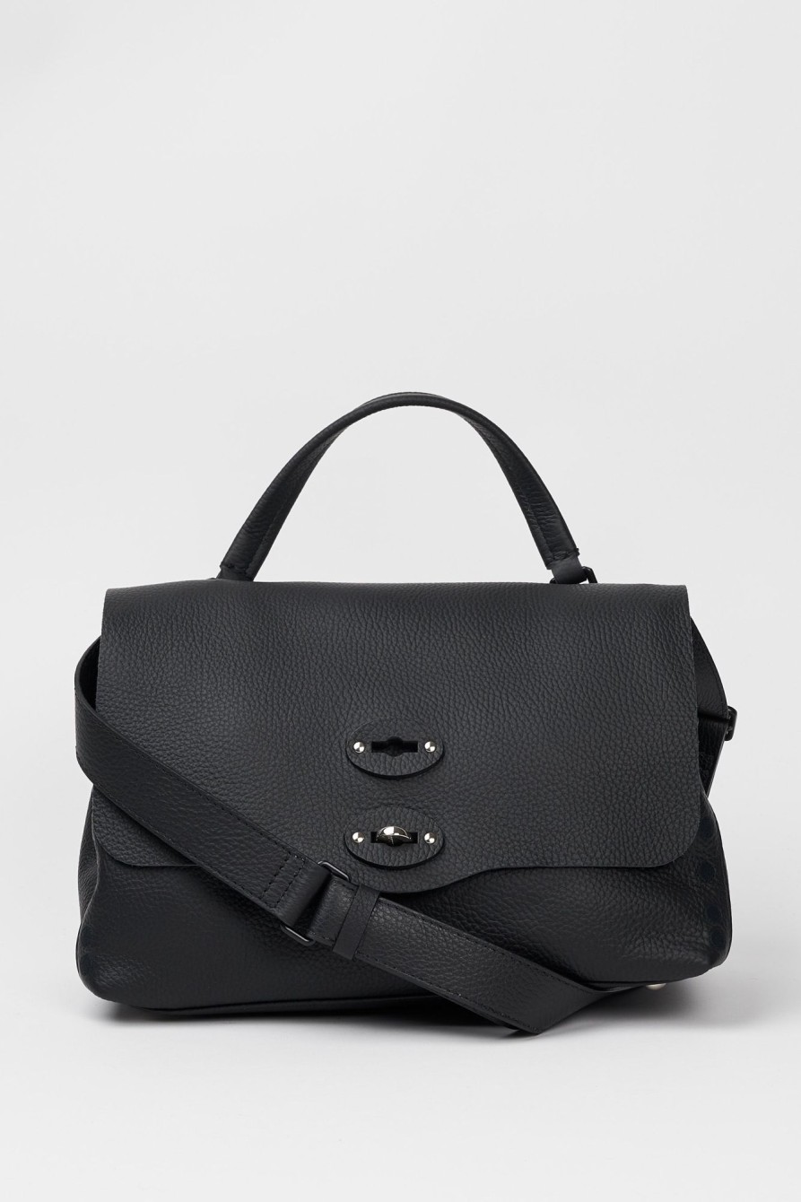 Donna zanellato Borse | Borsa Postina Pura 20 Luxethic Pelle Nero