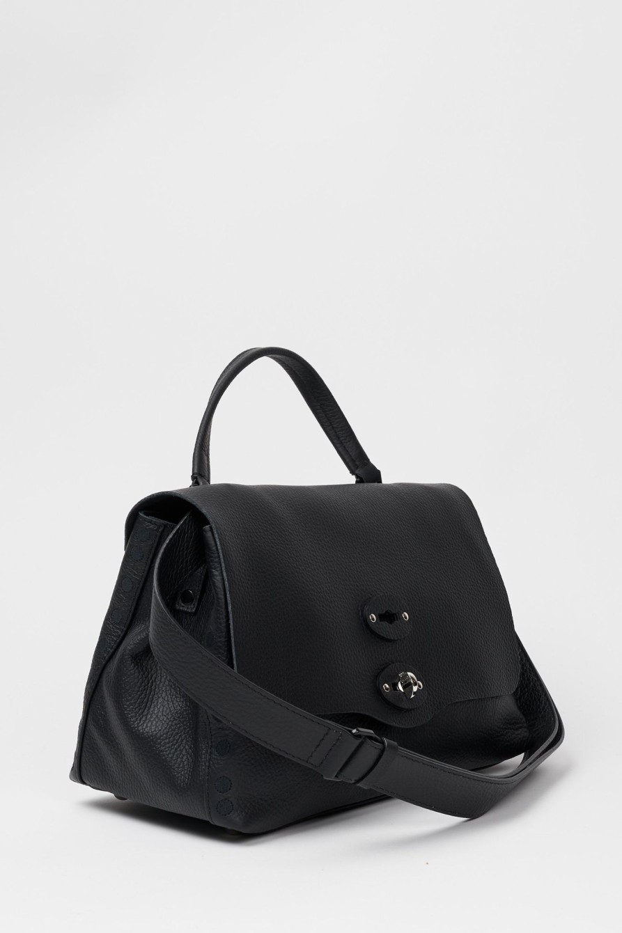 Donna zanellato Borse | Borsa Postina Pura 20 Luxethic Pelle Nero