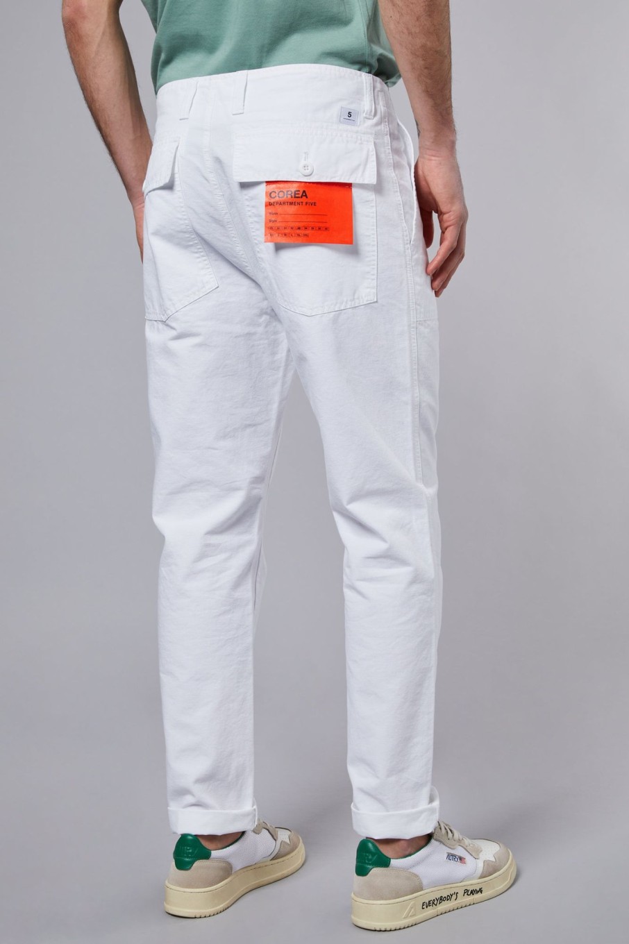 Uomo department 5 Pantaloni | Corea Pantalone Bianco Uomo