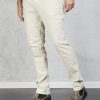 Uomo briglia 1949 Pantaloni | Pantalone Ventre Piatto Raso Doppiato Bianco Uomo