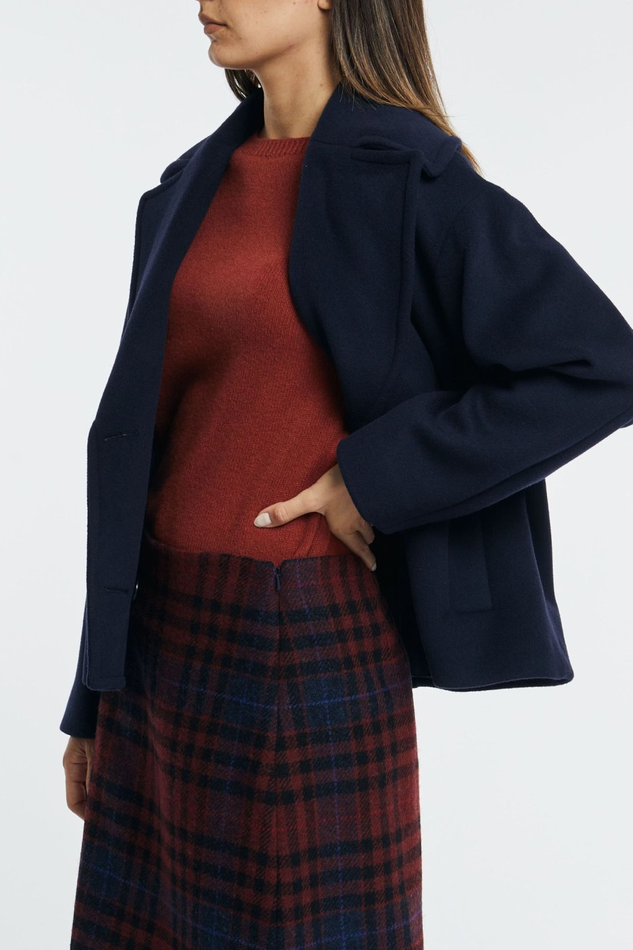 Donna maxmara Cappotti | Peacoat Blu In Lana