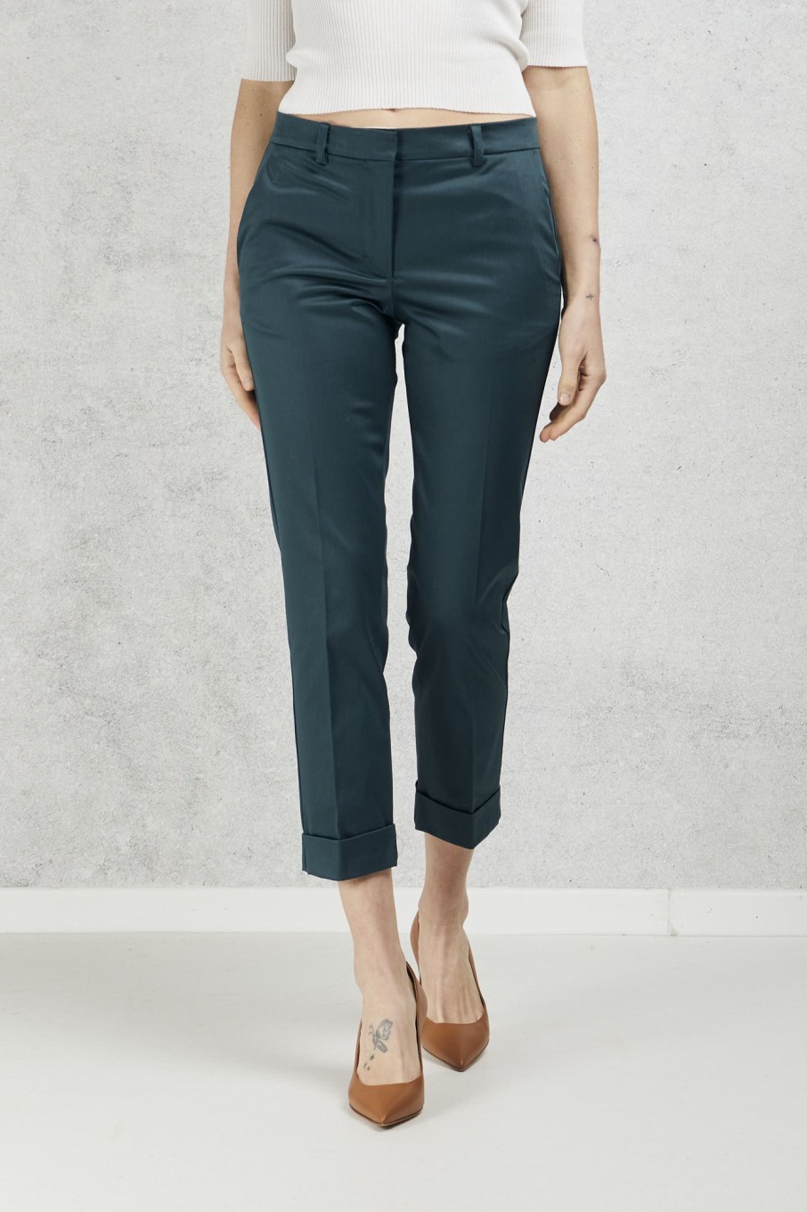 Donna grifoni Pantaloni | Pantalone Verde Donna