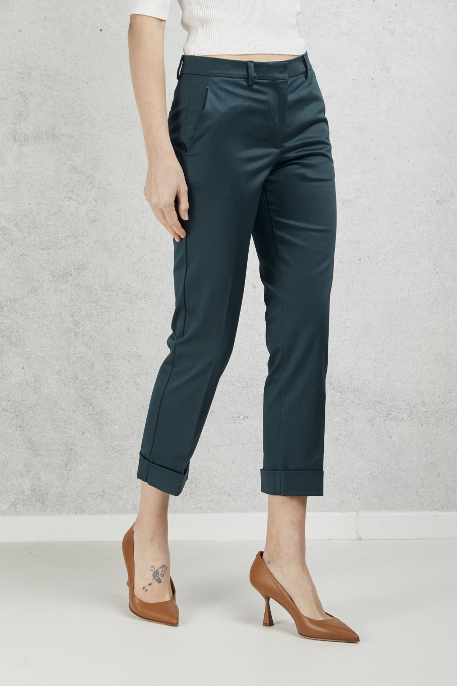 Donna grifoni Pantaloni | Pantalone Verde Donna