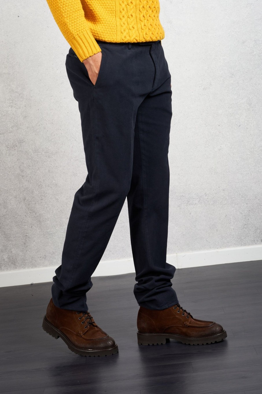 Uomo incotex Pantaloni | Pantalone Blu Uomo