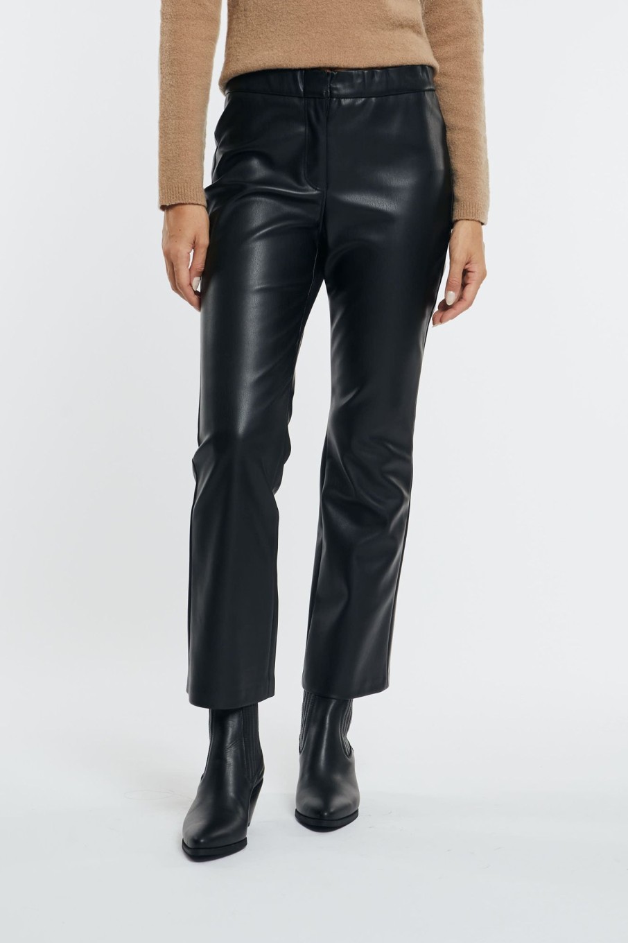 Donna semi-couture Pantaloni | Pantalone Blossom Nero Donna