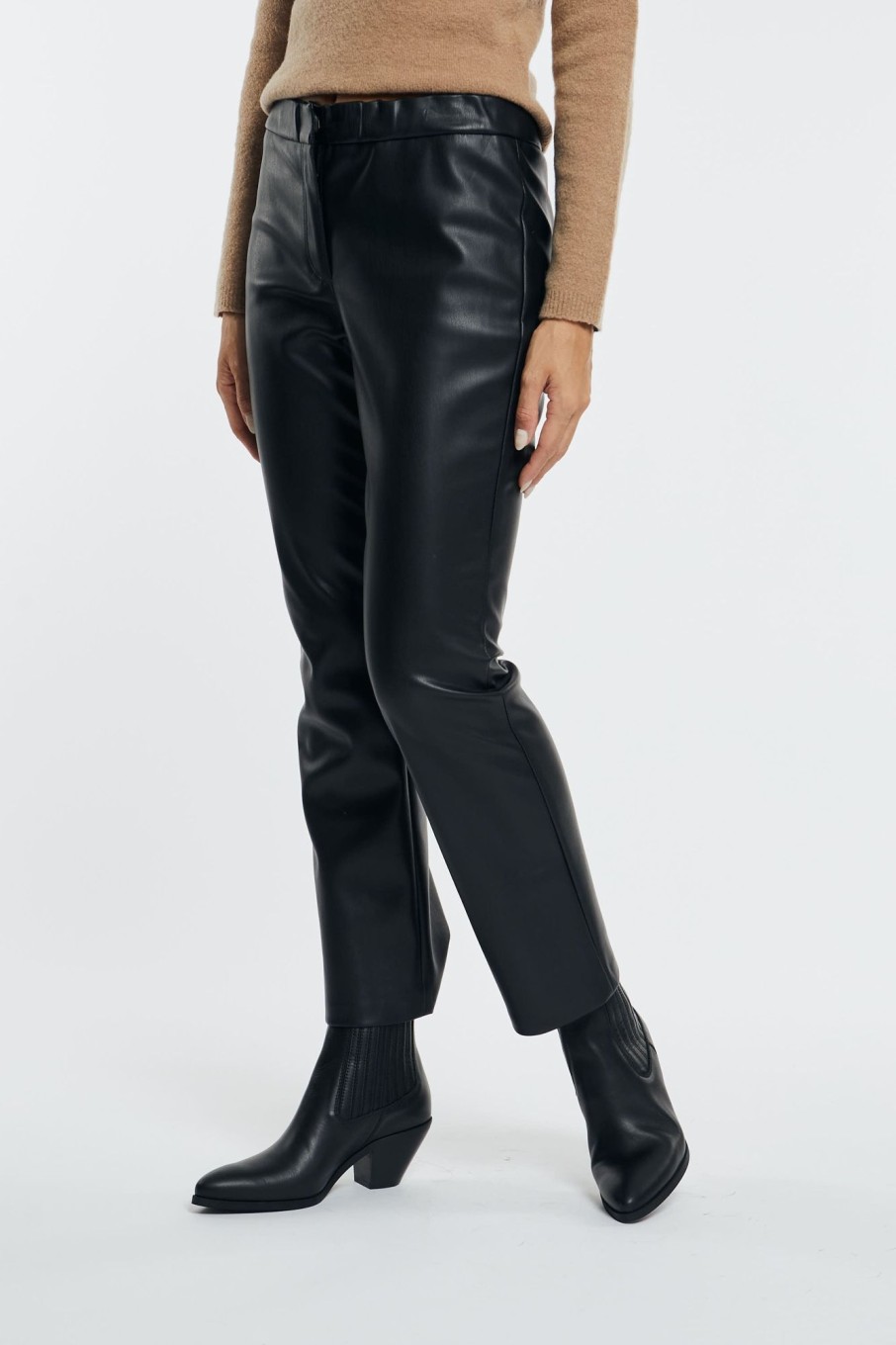 Donna semi-couture Pantaloni | Pantalone Blossom Nero Donna