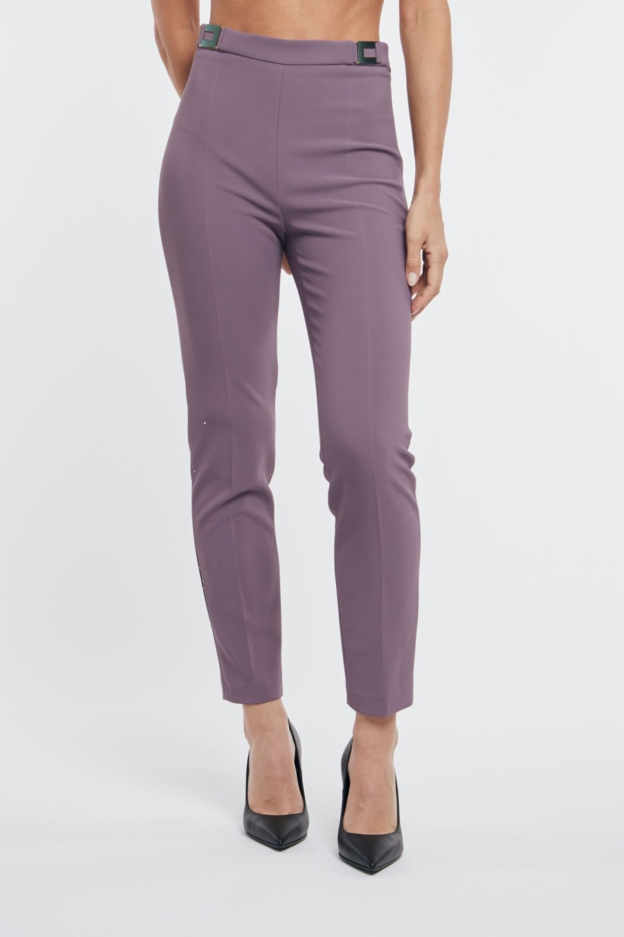 Donna elisabetta franchi Pantaloni | Pantalone Viola Donna