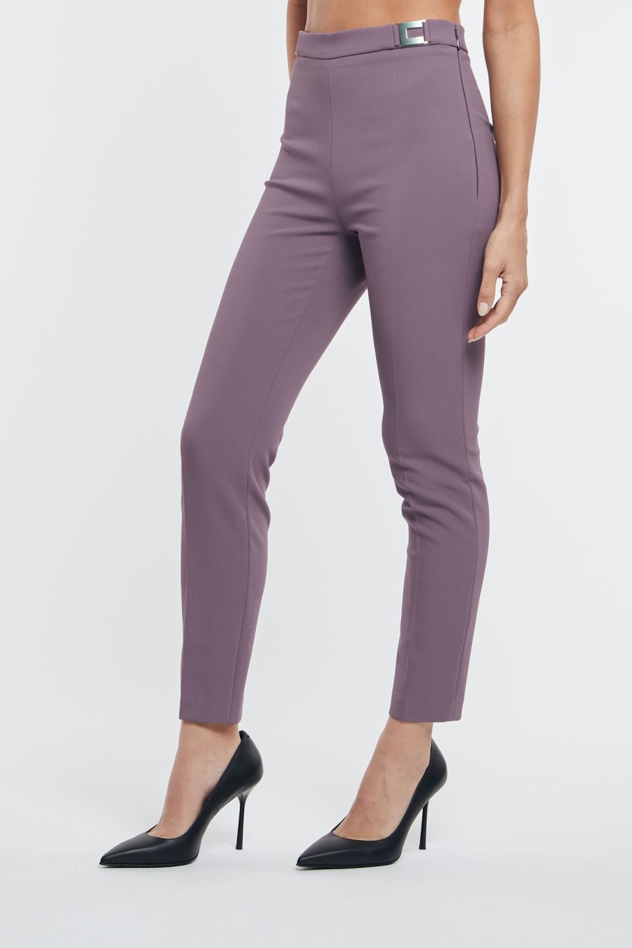 Donna elisabetta franchi Pantaloni | Pantalone Viola Donna