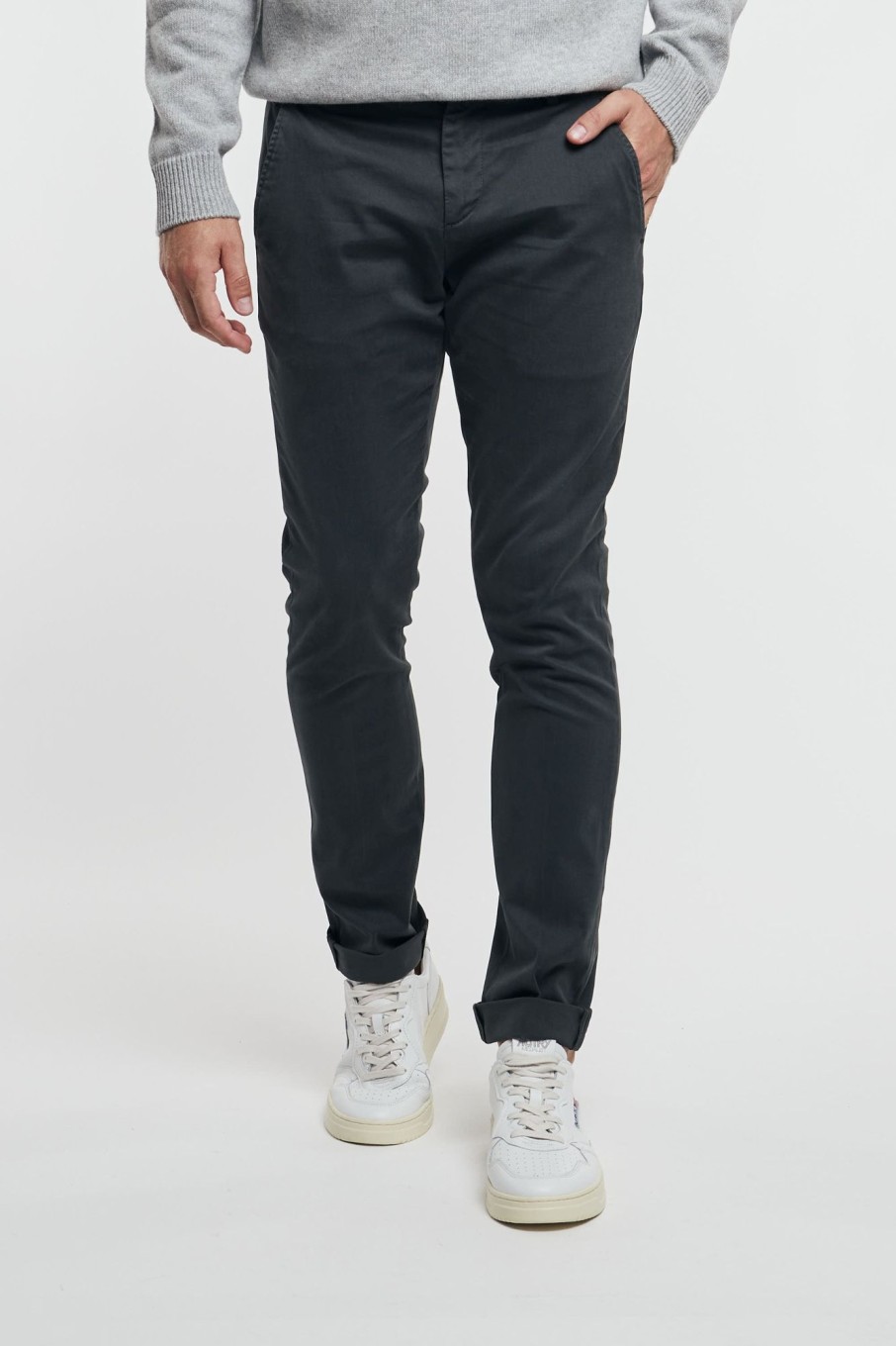 Uomo dondup Pantaloni | Pantalone Gaubert Grigio Uomo