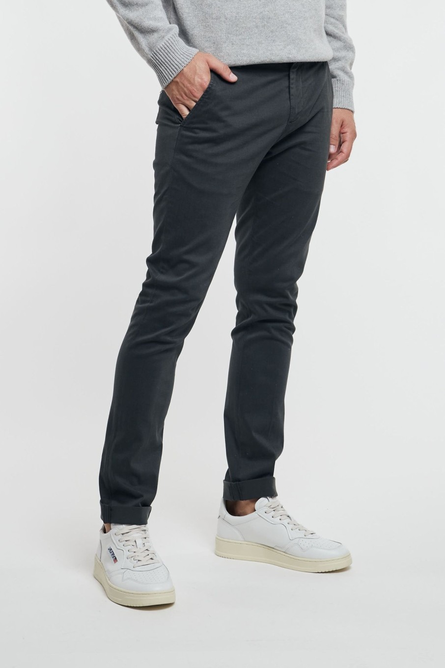 Uomo dondup Pantaloni | Pantalone Gaubert Grigio Uomo