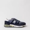 Uomo premiata Sneakers | Sneakers Blu In Pelle/Tessuto