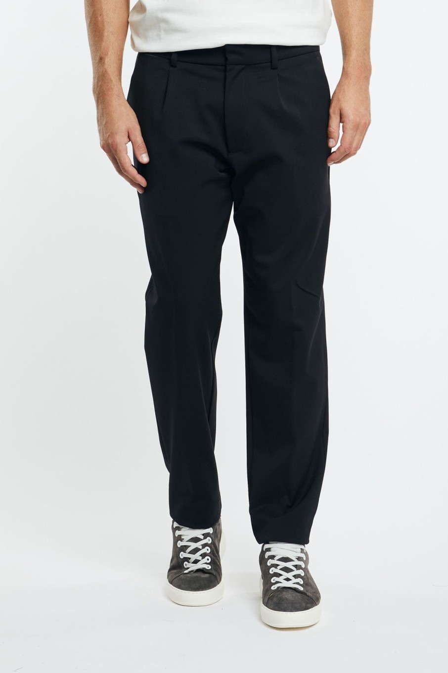 Uomo cruna Pantaloni | Pantalone Nero