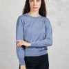 Donna purotatto Maglie | Crew Neck Sweater Blu Donna