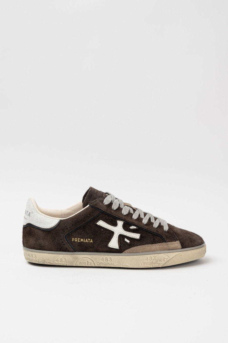 Uomo premiata Sneakers | Sneakers Marrone In Pelle