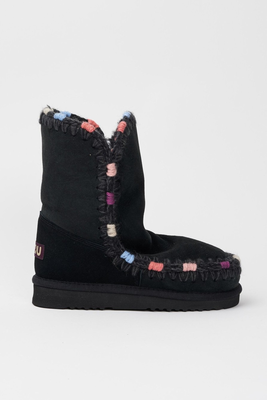 Donna mou Stringate | Scarpa Multicolor In Pelle/Suede