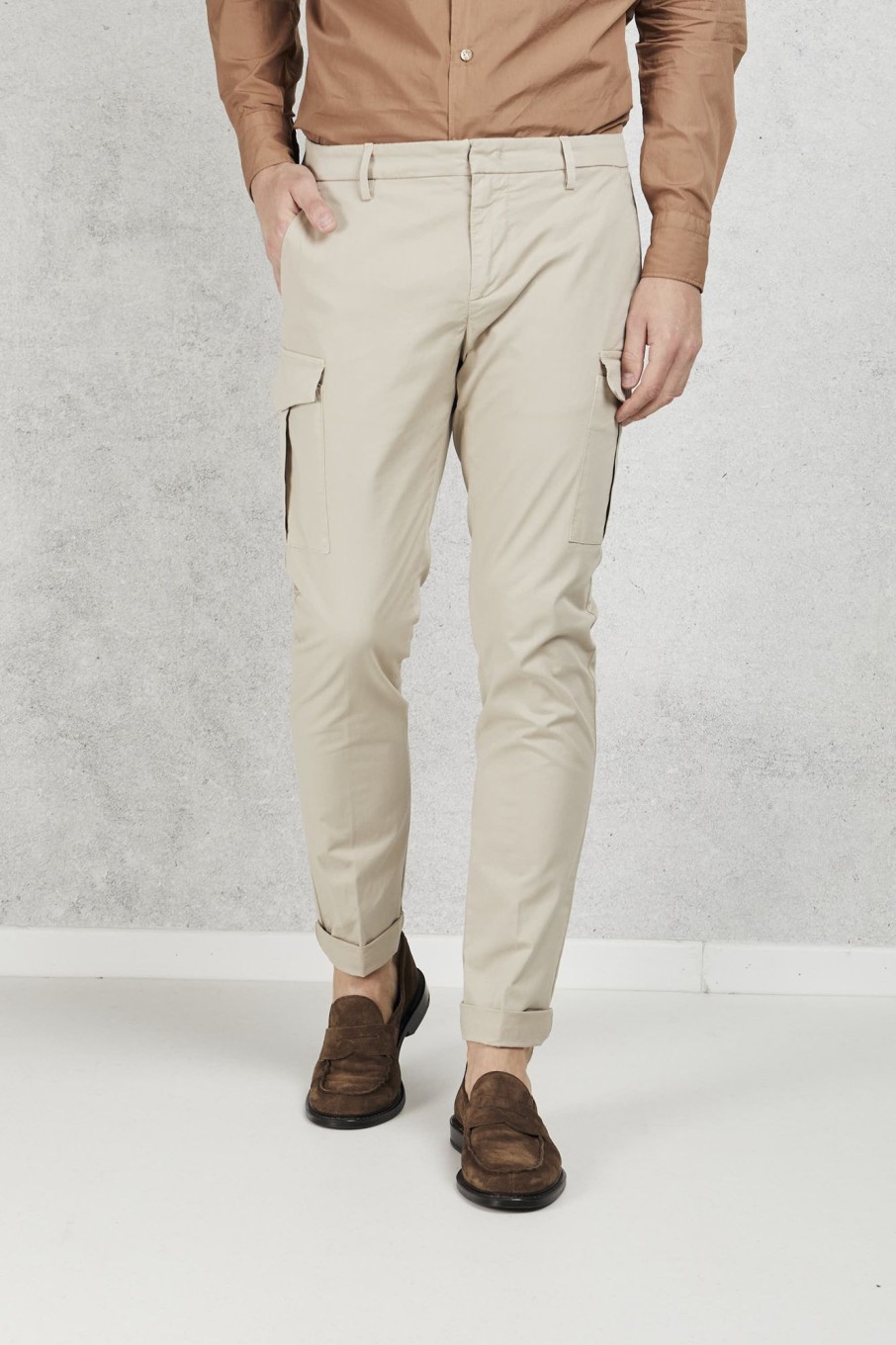 Uomo dondup Pantaloni | Pantalone Eddy Multicolor Uomo