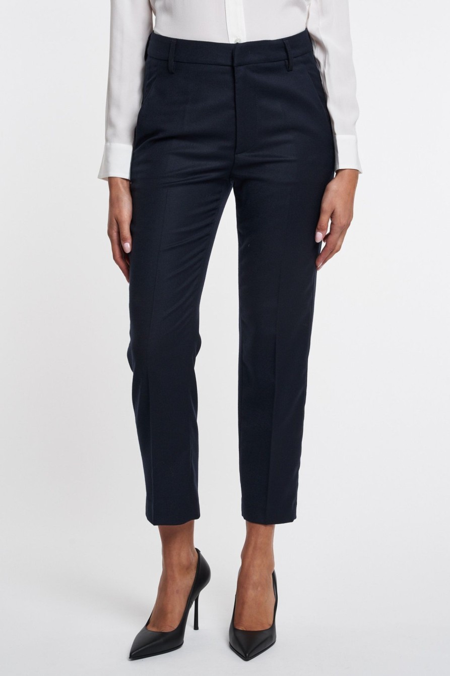 Donna dondup Pantaloni | Pantalone Nima Zip Blu