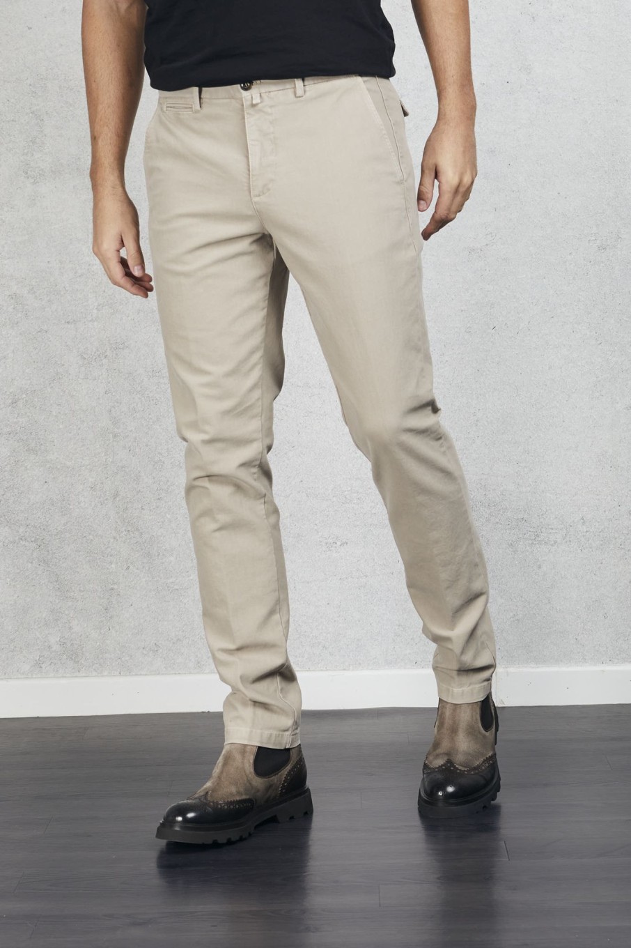 Uomo briglia 1949 Pantaloni | Pantalone Ventre Piatto Raso Doppiato Grigio Uomo