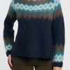 Donna woolrich Maglie | Fairisle Pullover Blu Donna