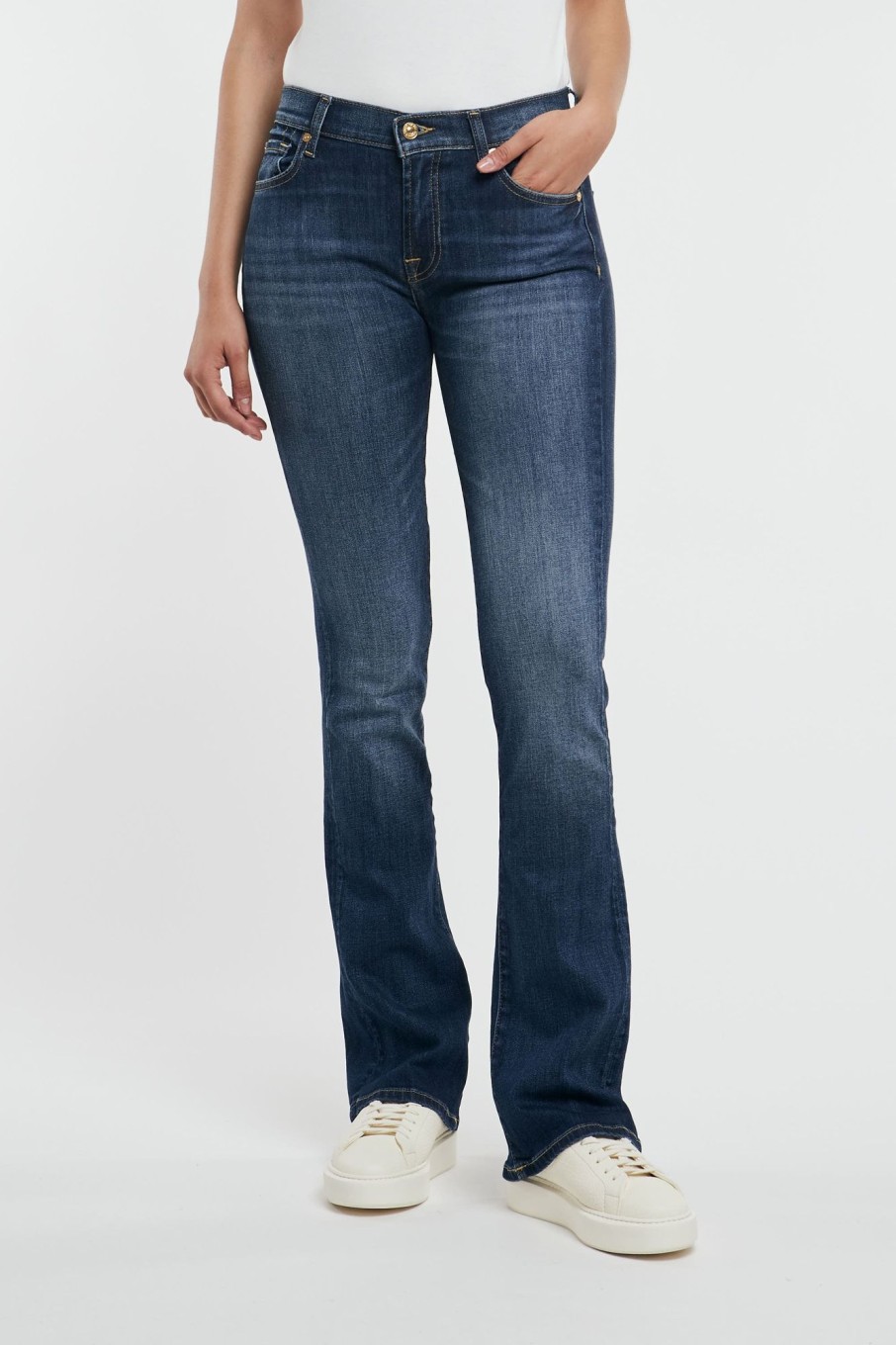 Donna 7 for all mankind Jeans | Bootcut Nolita Dark Blu Donna -