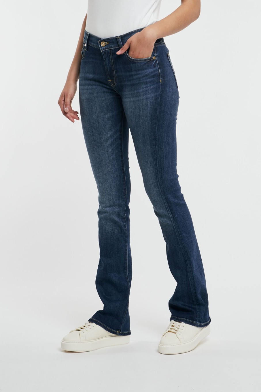 Donna 7 for all mankind Jeans | Bootcut Nolita Dark Blu Donna -