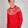 Uomo mc2 saint barth Maglie | Round Neck Sweater Rosso Uomo