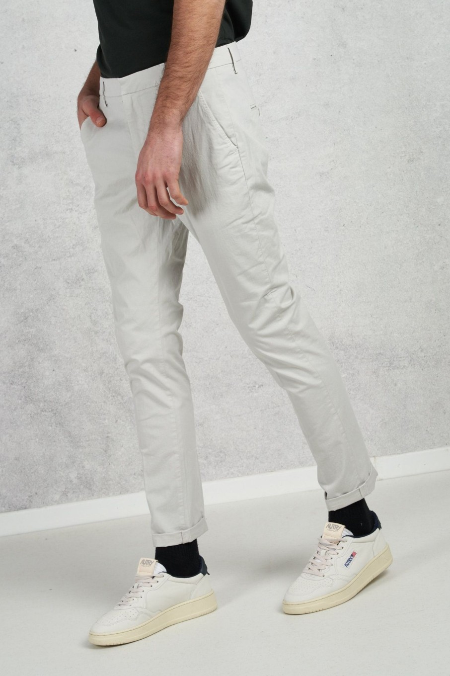 Uomo dondup Pantaloni | Pantalone Gaubert Grigio Uomo