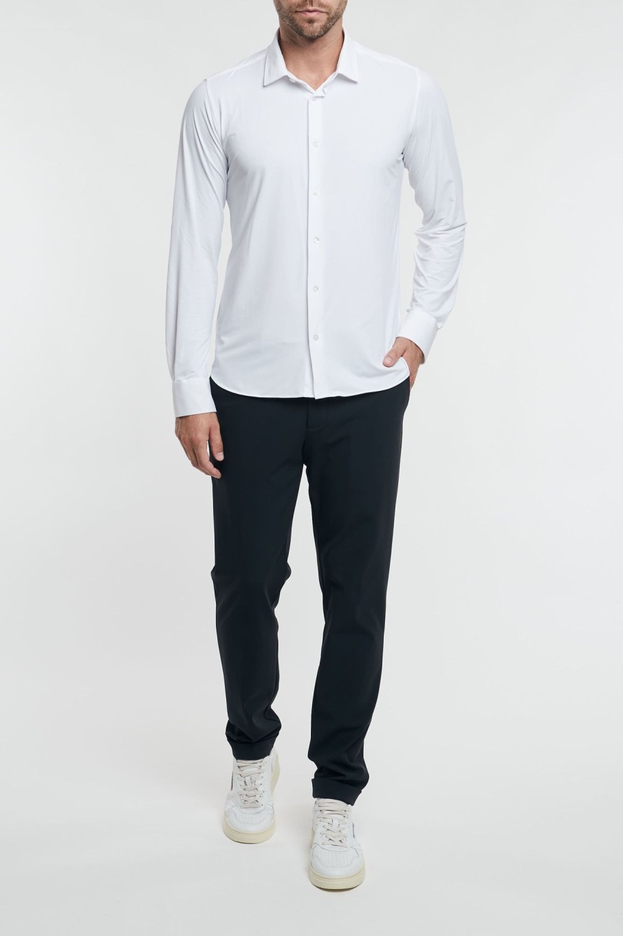 Uomo rrd Camicie | Oxford Open Shirt Bianco Uomo