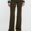 Donna dondup Pantaloni | Pantalone Velluto Amber Verde Donna