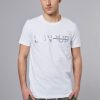 Uomo dondup T-Shirts | T-Shirt Bianco Uomo