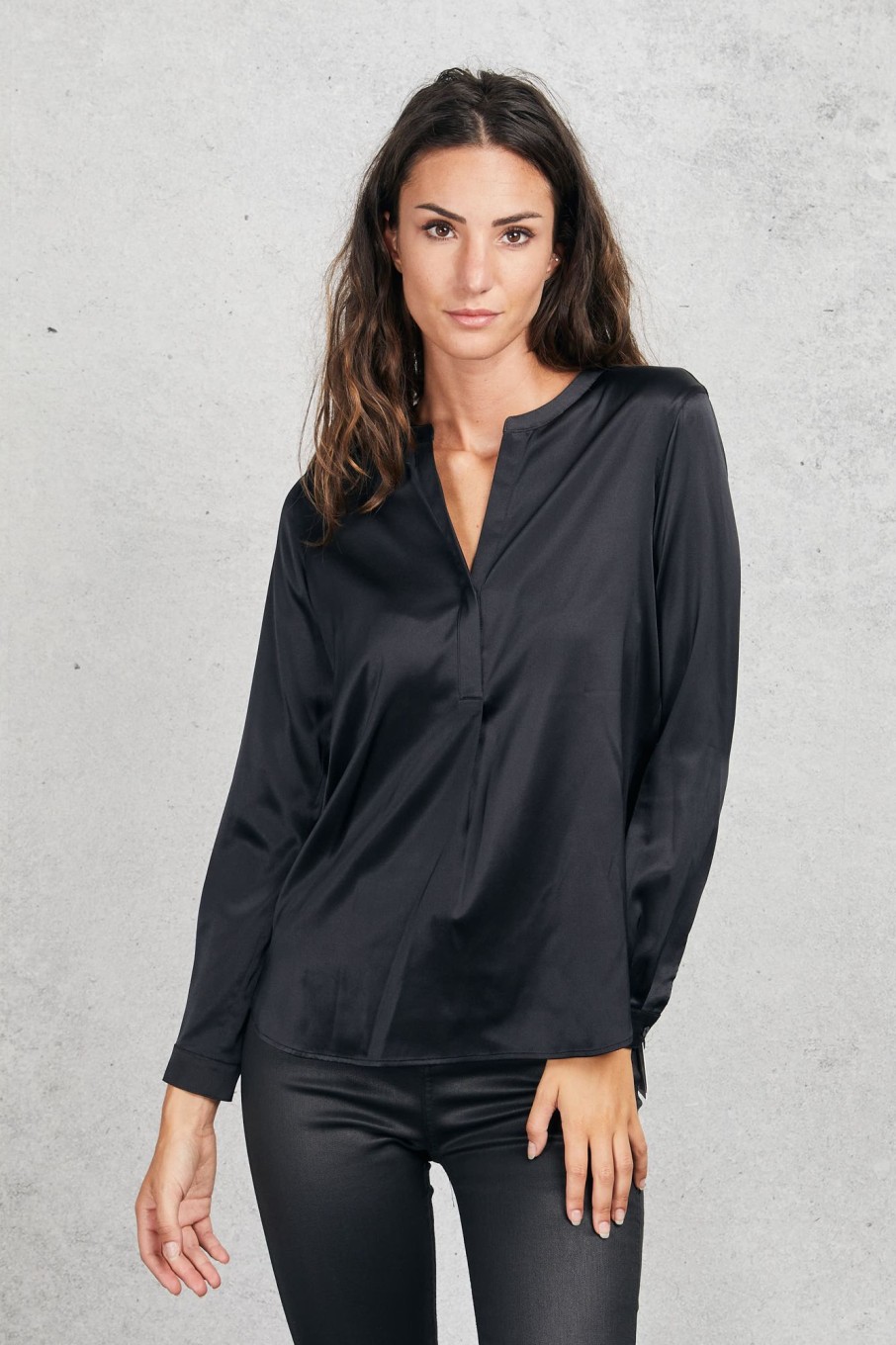 Donna purotatto Camicie | Camicia Nero Donna